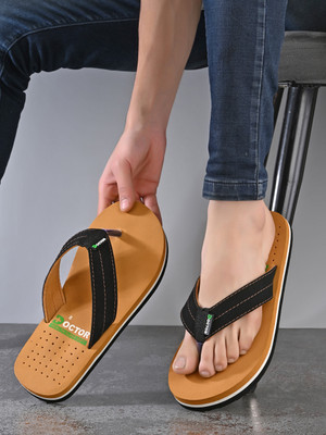 Footup Men Newly launch Premium Soft Comfortable Orthopaedic Diabetic Lightweight Antiskid Slippers(Tan , 12)