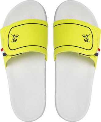 Shoe Mate Men Slides(Yellow , 9)