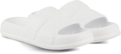LNT FASHION Women Slides(White , 7)