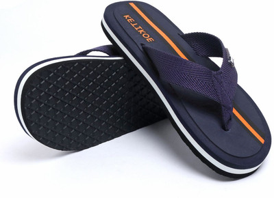 KETIKOE Men Flip Flops(Navy , 7)