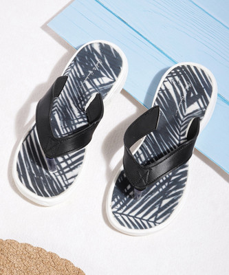 Mast & Harbour Women Flip Flops(Multicolor , 5)