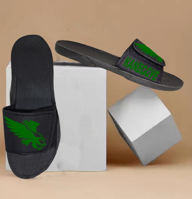 KANEGGYE Men Slides(Green , 8)