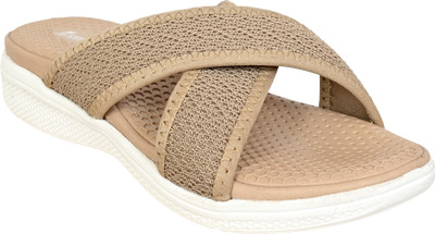 Cozy Wear Women Slippers(Grey, White , 7)