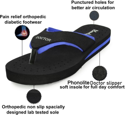 Phonolite Women Flip Flops(Blue 7)