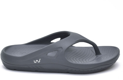 Doubleu Men Flip Flops(Grey , 6)