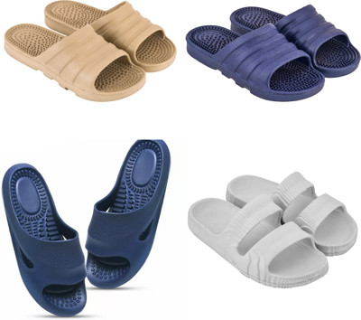 house of common Women Slides(Multicolor , 9)