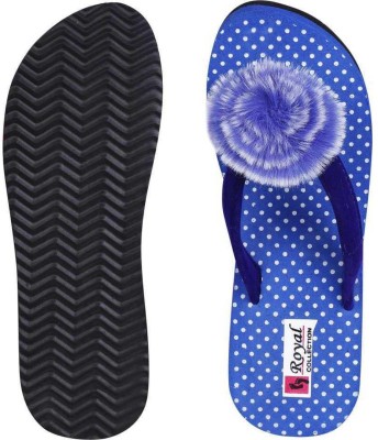 SHIPEE Women Slippers(Blue , 8)