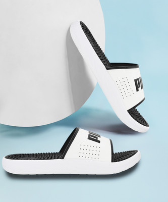 PUMA Men Softride Slide Massage Slides(White , 7)