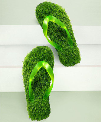 MAXOUT Men Slippers(Green , 6)