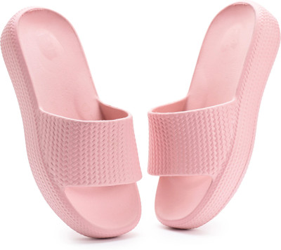 Vokline Women Slippers(Pink , 5)