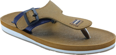 TREKIVA Men Premium Slippers Trendy Comfortable Flexible & Durable, Anti-Skid| TR-T0101 Slippers(Tan , 8)