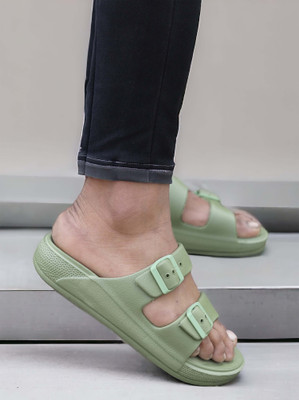 aadi Men Slides(Olive , 9)