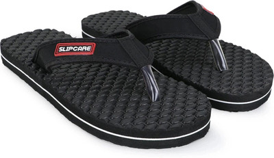 SLIPCARE Men Ortho Care Diabetic Orthopaedic Comfort Lightweight Dr Slippers, Sliders Aqua Flip Flops(Black , 12)