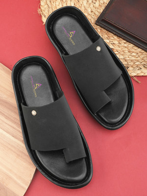 APPELON Men Slippers(Black , 8)