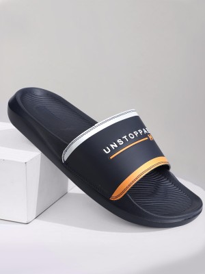 HRX by Hrithik Roshan Men Summer Slide Slides(Navy , 7)