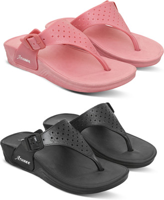 Athree Women Slippers(Multicolor , 6)