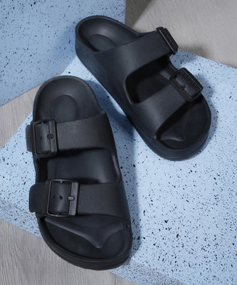 Ziera Women Slides(Black , 4)