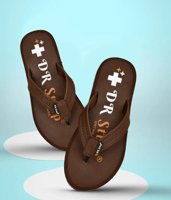 DR STTEP Men Slippers(Brown , 7)