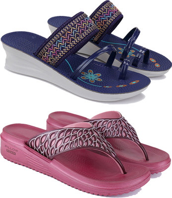 Earton Women Slides(Multicolor , 7)