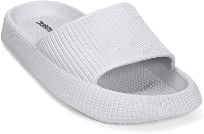 HUMMEL Men Slides(Grey, Silver , 10)
