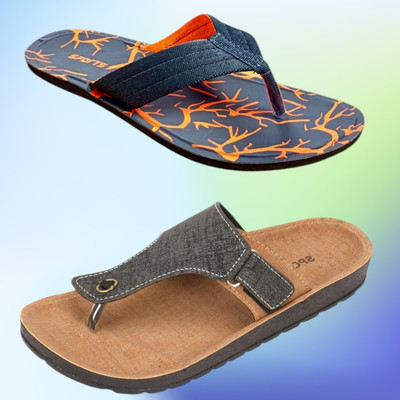 Genial Men Slippers(Multicolor , 7)