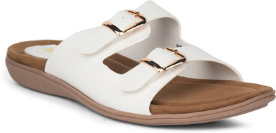 Bata Women Flats(White , 4)