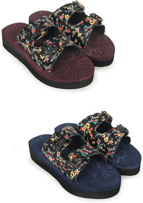 HOC Women Slippers(Multicolor , 8)