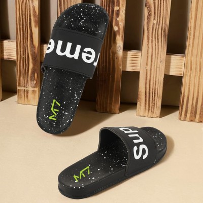 M7 By Metronaut Men Slides(Black , 9)