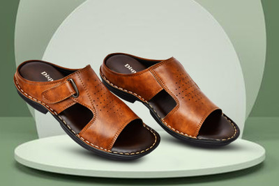 Dispatch Men Sandals |Memory Form Footbed |Slippers For Men |Comfortable |Casual Men Casual(Tan , 7)