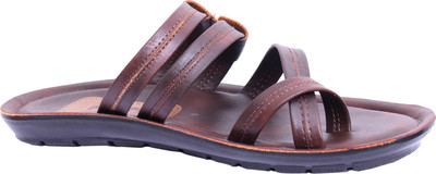 PU-SPM Men Flip Flops(Brown , 8)