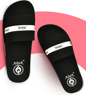 Altek Men Slides(Black , 7)