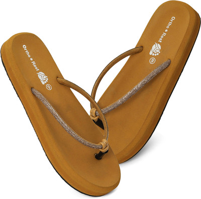Ortho + Rest Women House Slipper Ortho Care Dr Orthopaedic Diabetic Comfortable MCR Flat Flip Flops(Brown , 6) Ortho + Rest Women House Slipper Ortho Care Dr Orthopaedic Diabetic Comfortable MCR Flat Flip Flops(Brown , 6)