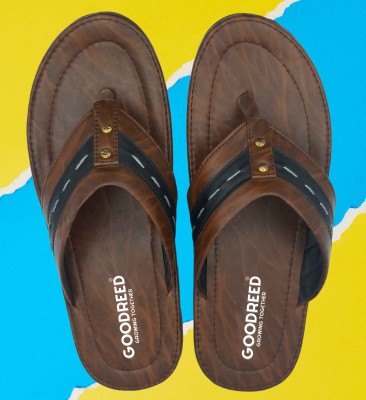 GOODREED Men Slippers(Brown , 10)