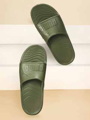 PUMA Men Popcat 20 Injex Res Slides(Green , 7)