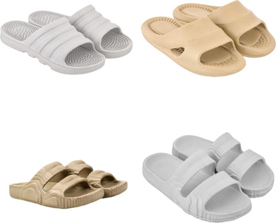 Feel alive Men Slippers(Multicolor , 9)
