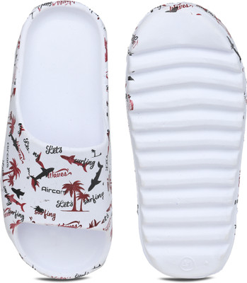 LNT FASHION Men Flip Flops(White , 6)