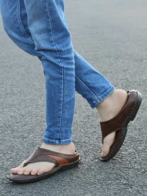FAV SHOES Men Slippers(Brown , 7)