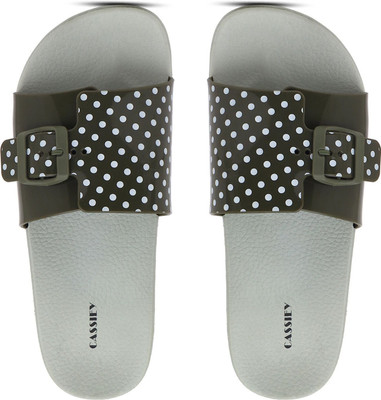 Cassiey Women Slides(Khaki , 7)