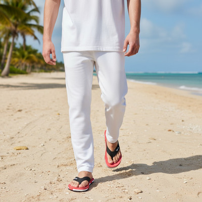 Hilux Men Slippers(Red , 6)