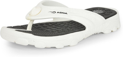 Adda Men Flip Flops(White , 7)