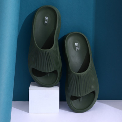 Hygear Men Slides(Olive , 8)