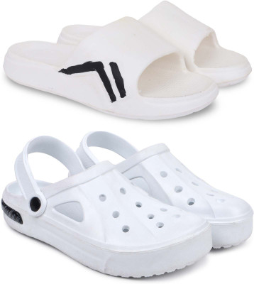 Pampy Angel Men Slippers(White , 8)