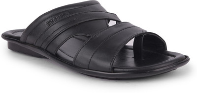 LIBERTY Men Slippers(Black , 7)
