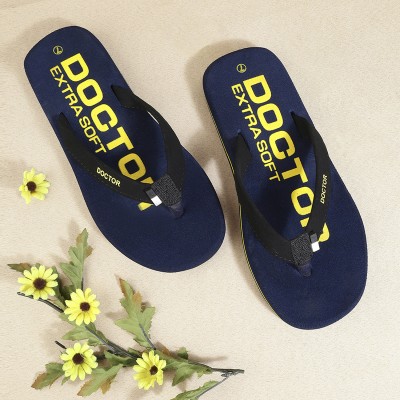 DOCTOR EXTRA SOFT Men Men's Stylish House Slipper Ortho Care Orthopaedic Diabetic Super Fit Comfort Dr Daily Use Flip-flops for Gents and Boys OR D-23 Flip Flops(Navy 7)