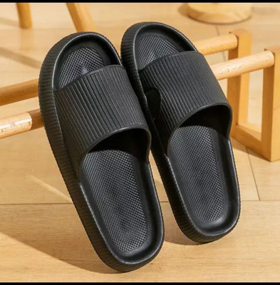 Zipolee Men Slides(Black , 6)