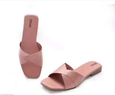 HADIA Women Flip Flops(Pink , 9)