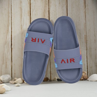 Shoe Island Men Slides(Grey , 7)