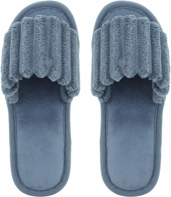 Cassiey Men Slides(Blue , 8)