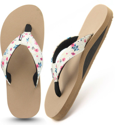 Shapecrunch Women Flip Flops(Multicolor , 7)