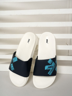 HRX by Hrithik Roshan Men Slides(Off White, Blue , 11)